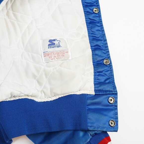 New England Patriots Satin Starter Bomber Jacket - Mens Medium - Vintage 80s/90s - Picture 9 of 11